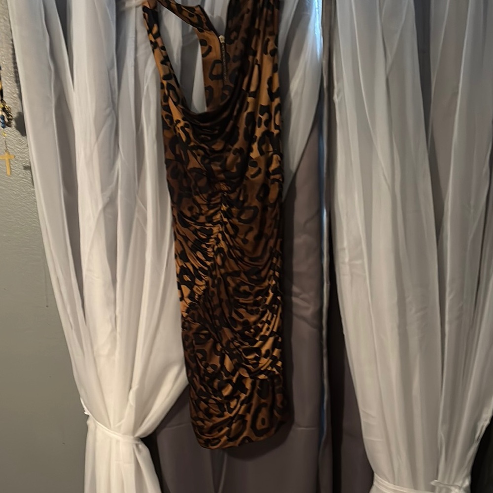 Leopard Print Mini Dress